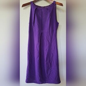 Martin Grant Womens Wool/Silk Knee Length Sheath Dress Purple Size M